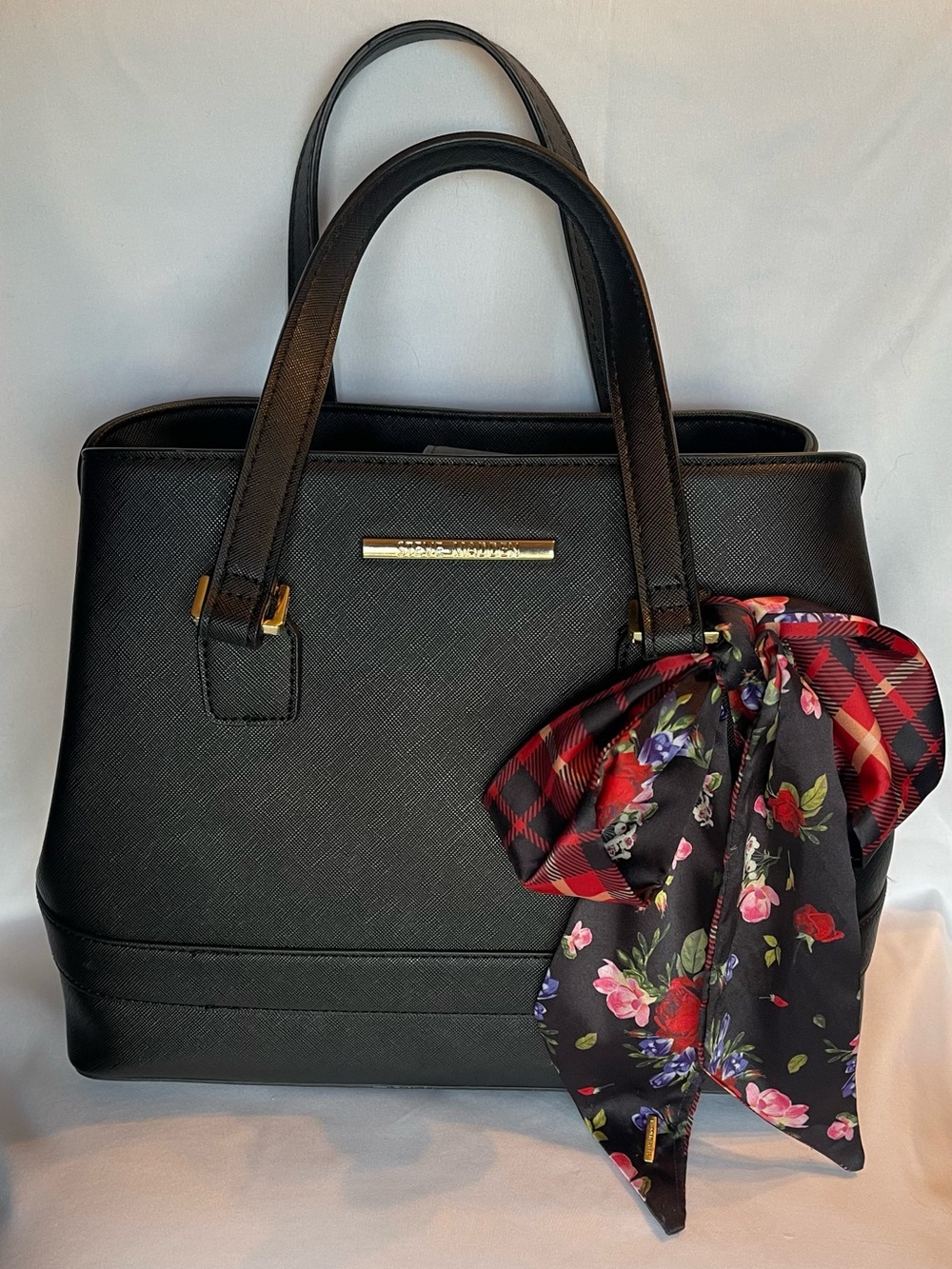 Steve Madden Black Structured Tote